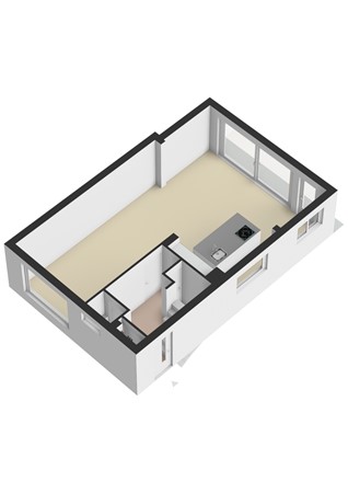 Plattegrond - Eynattenstraat 9, 6367 CV Voerendaal - Eynattenstraat 9 Voerendaal - Begane grond 3D.jpg